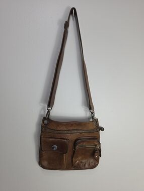 Vintage Roots Village Bag Brown Leather